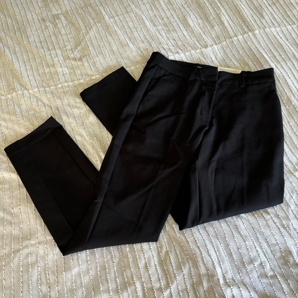 H&M Black Trouser Pant (Straight-Leg)